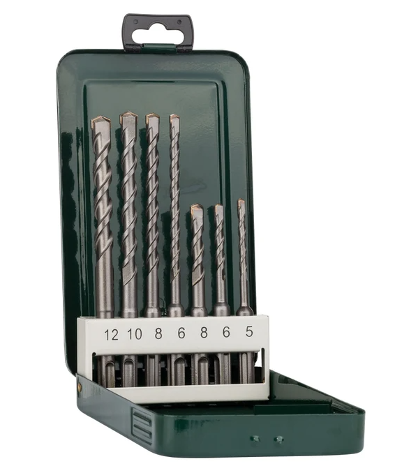 Set 7 Burghii pentru beton dimensiuni de la 5 la 12 mm